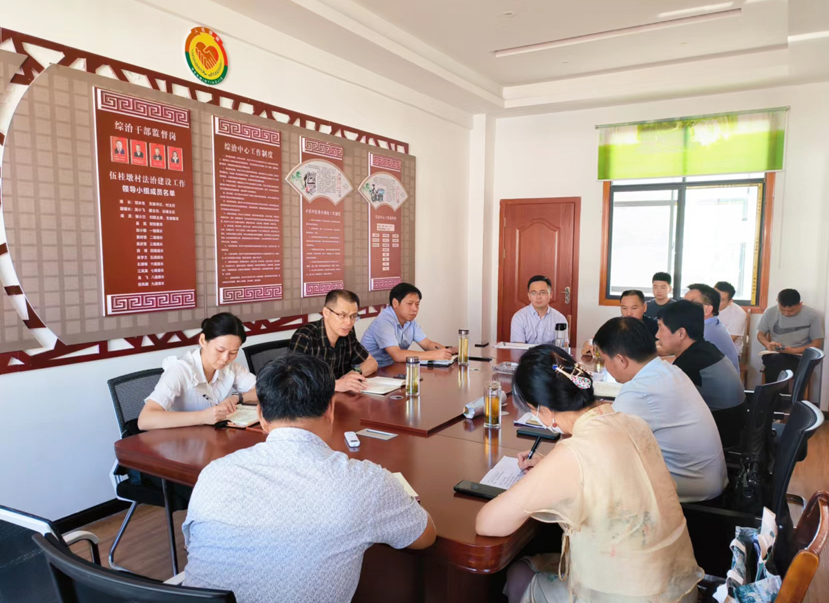 2022年7月，縣政協(xié)黨組成員、副主席陳連佳在草盤地鎮(zhèn)委員議事室主持召開推進(jìn)畢昇紀(jì)念園建設(shè)事項(xiàng)專題協(xié)商會(huì)。 (1).jpg